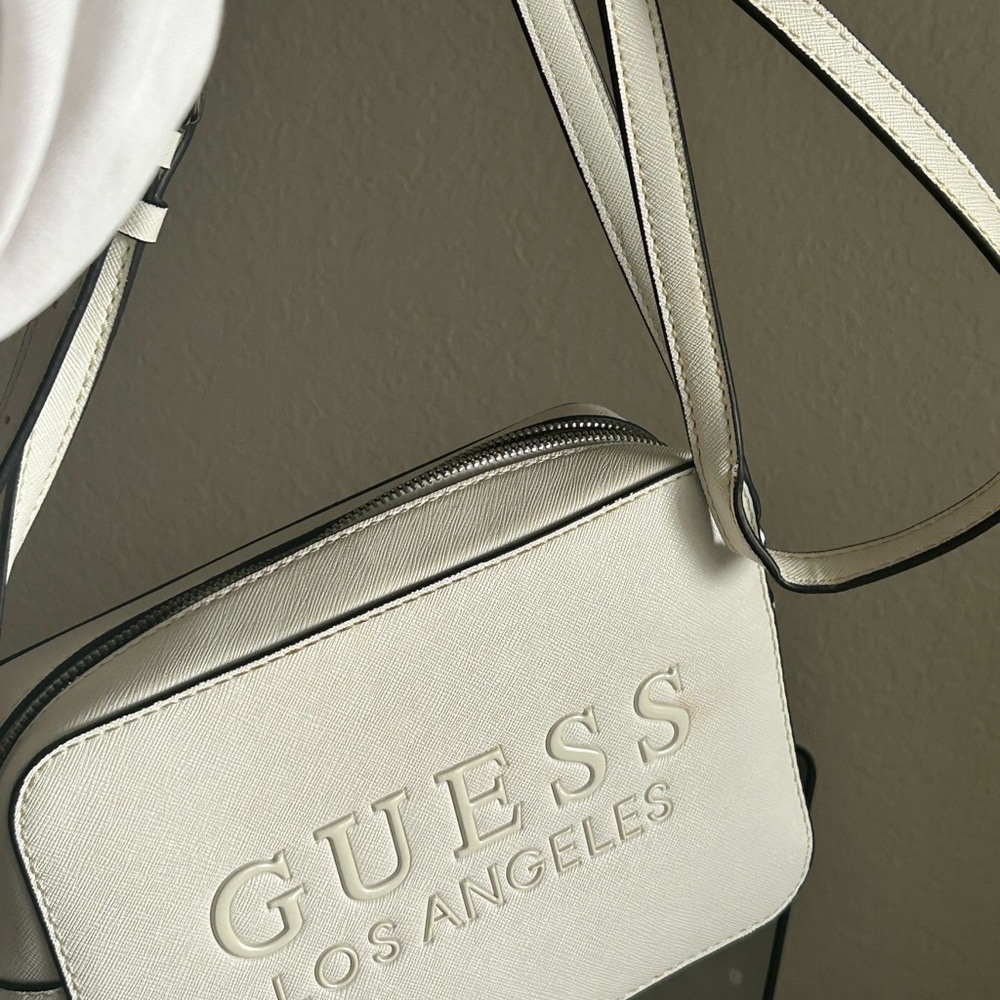 GUESS White Crossbody Purse